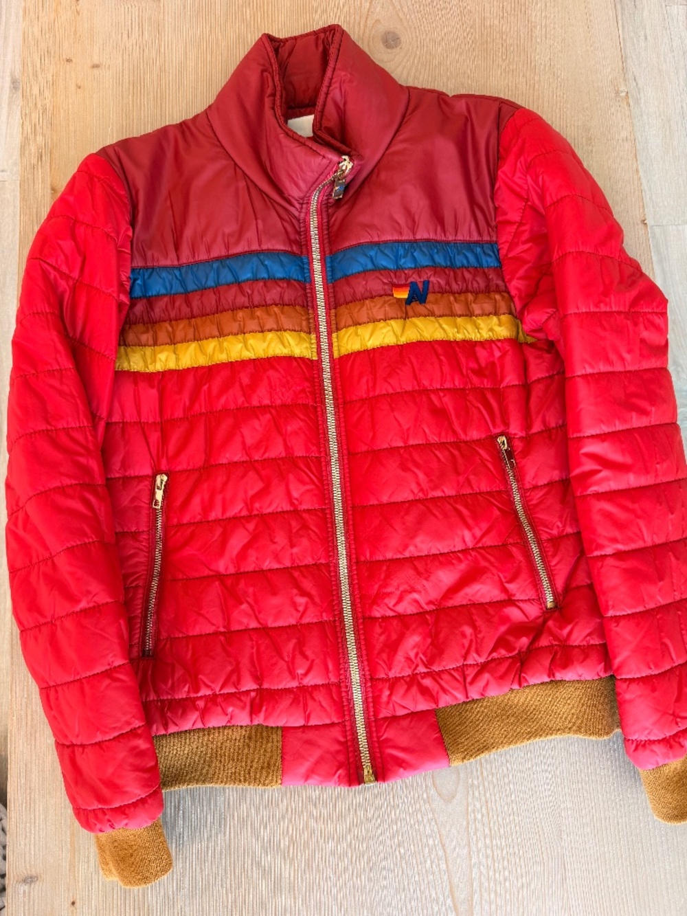 Aviator Nation Cute Red w/ stripes jacket in Size Small